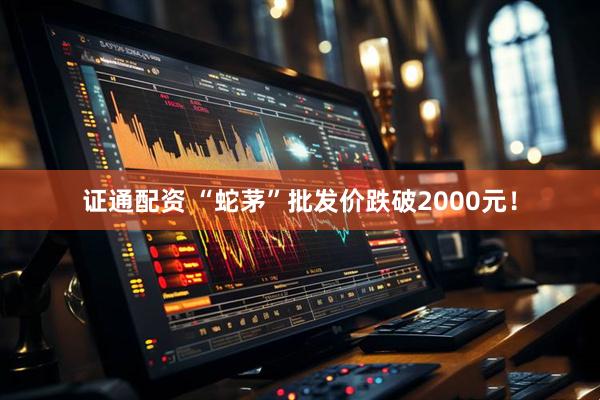 证通配资 “蛇茅”批发价跌破2000元！